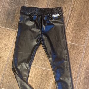 Sassy Faux Leather True Leggings - 12 (girls)
